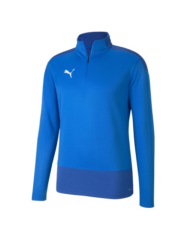 Puma Team Goal Training 1/4 Zip Top - Bleu Royal