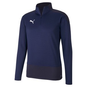Puma Team Goal Training 1/4 Zip Top - Bleu Marine