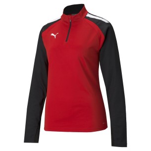 Puma team Liga 1/4 Zip Top Femme - Rouge