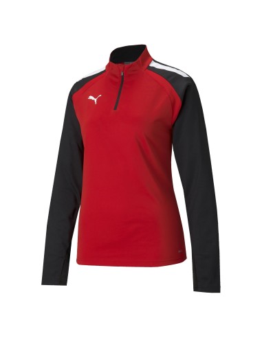 Puma team Liga 1/4 Zip Top Femme - Rouge