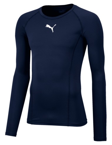 Puma teamLIGA Baselayer Tee LS - Bleu Marine