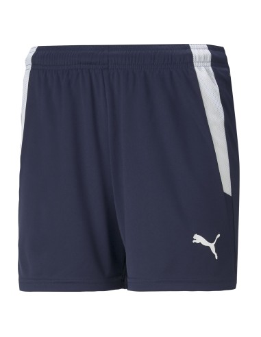 Puma teamLIGA Short - Bleu Marine & Blanc W