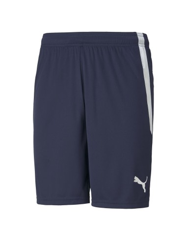 Puma teamLIGA Short - Bleu Marine & Blanc