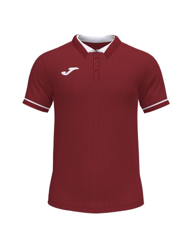 Joma Champion VI Polo - Bordeaux & Blanc