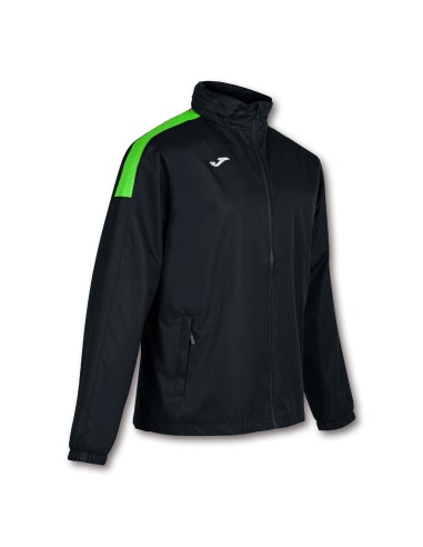 Joma Trivor Rain  Jacket - Noir & Vert