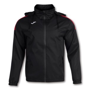 Joma Trivor Rain  Jacket - Noir & Rouge 2