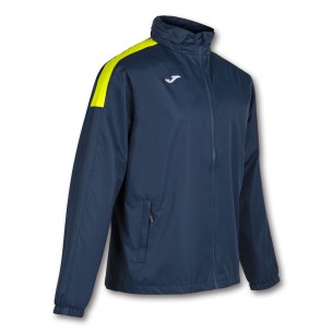 Joma Trivor Rain  Jacket - Marine & Jaune