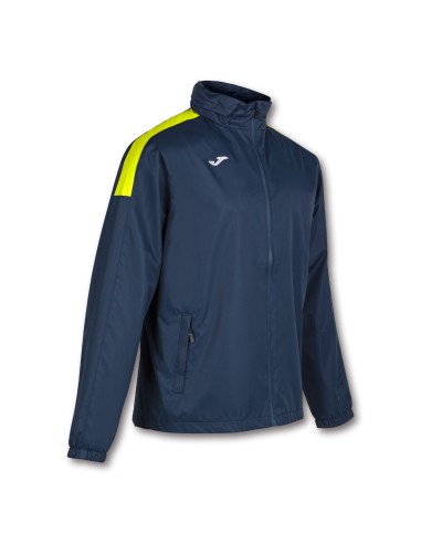 Joma Trivor Rain  Jacket - Marine & Jaune