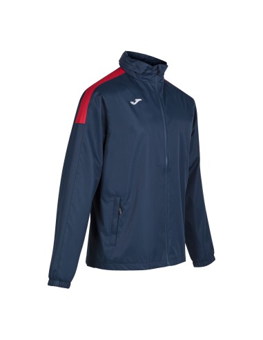 Joma Trivor Rain  Jacket - Marine & Rouge