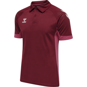 Hummel LEAD Functional Polo - Bordeaux