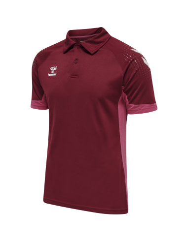 Hummel LEAD Functional Polo - Bordeaux