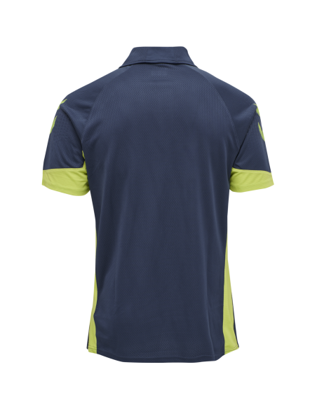 Hummel LEAD Functional Polo - Marine & Vert