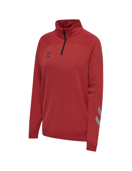 Hummel LEAD Poly Zip Women - Rouge