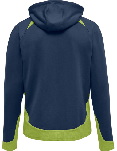 Hummel LEAD Poly Hoodie - Marine & Vert