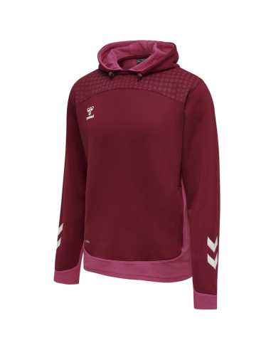 Hummel LEAD Poly Hoodie - Bordeaux