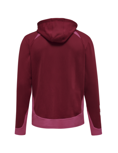 Hummel LEAD Poly Hoodie - Bordeaux