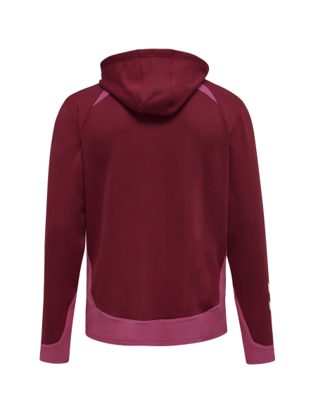 Hummel LEAD Poly Hoodie - Bordeaux