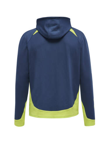 Hummel LEAD Poly Hoodie - Marine & Vert