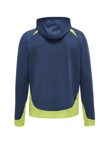 Hummel LEAD Poly Hoodie - Marine & Vert