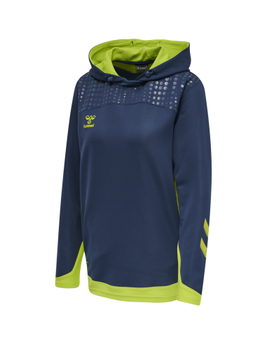 Hummel LEAD Poly Hoodie Women - Marine & Vert