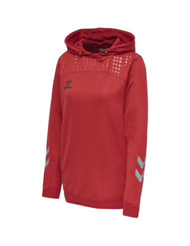 Hummel LEAD Poly Hoodie Women - Rouge