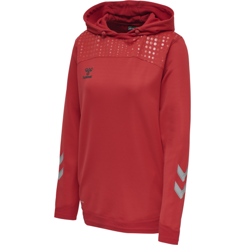 Hummel LEAD Poly Hoodie Women - Rouge