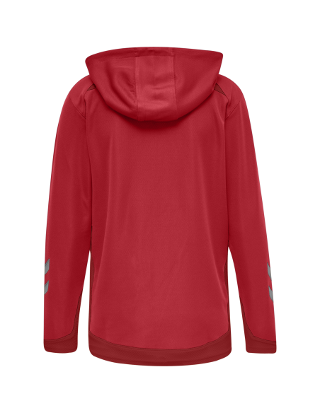 Hummel LEAD Poly Hoodie Women - Rouge