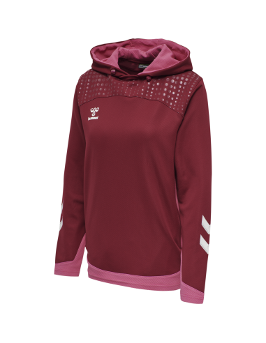 Hummel LEAD Poly Hoodie Women - Bordeaux