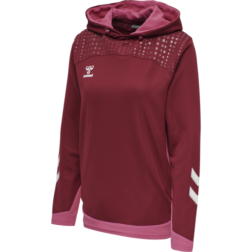 Hummel LEAD Poly Hoodie Women - Bordeaux