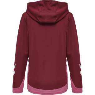 Hummel LEAD Poly Hoodie Women - Bordeaux 2