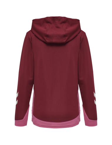 Hummel LEAD Poly Hoodie Women - Bordeaux