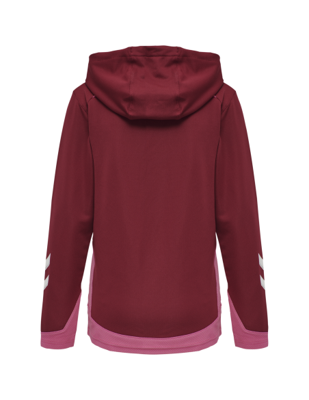 Hummel LEAD Poly Hoodie Women - Bordeaux