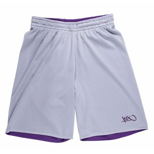 K1x Reversible Practice Short mk2 - Violet & Gris 2