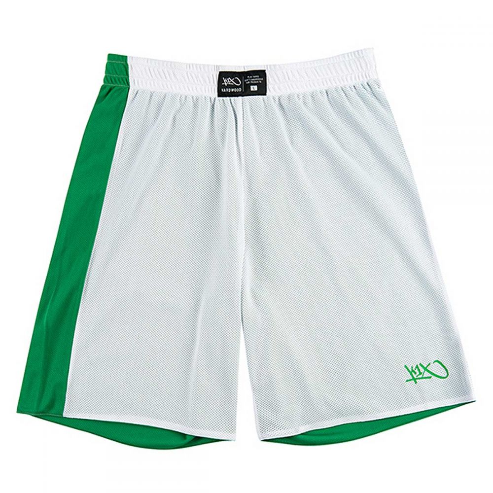 K1x Reversible Game Short - Vert & Blanc