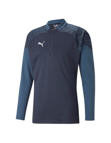 Puma teamCUP Training 1/4 Zip Top - Bleu Marine