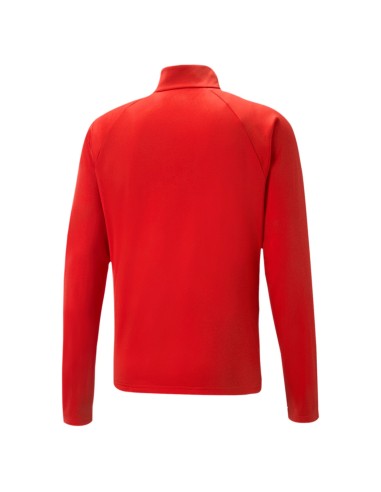 Puma teamLIGA 1/4 Zip Top Graphic - Rouge