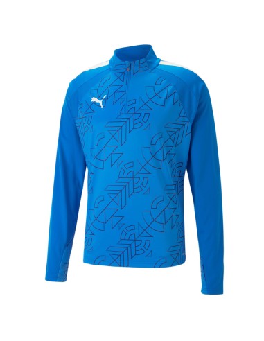 Puma teamLIGA 1/4 Zip Top Graphic - Bleu Royal