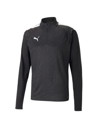 Puma teamLIGA 1/4 Zip Top Graphic - Noir