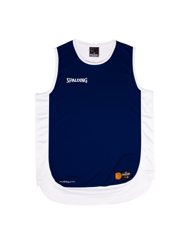 Spalding  Hustle TANK TOP - Marine / Blanc