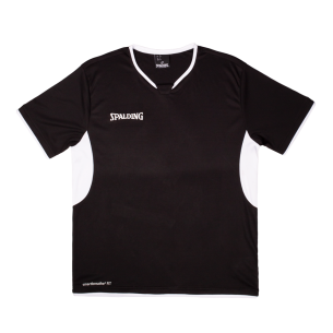 Spalding Hustle SHOOTING SHIRT - Noir / Blanc