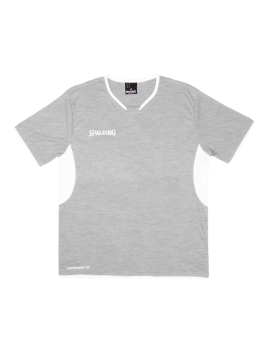 Spalding Hustle SHOOTING SHIRT - Gris / Blanc