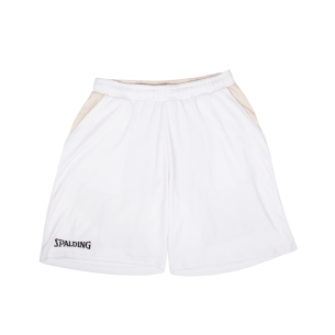 Spalding Hustle ACTIVE SHORTS - Blanc / Gris sable