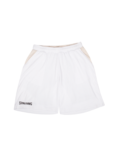 Spalding Hustle ACTIVE SHORTS - Blanc / Gris sable