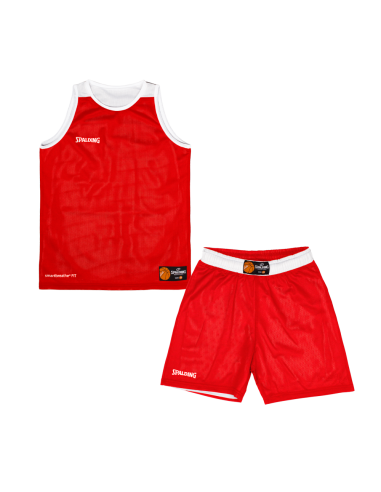 Spalding Double Face Set Kids  - Rouge & Blanc