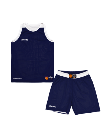 Spalding Double Face Set Kids  - Navy & Blanc