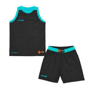 Spalding Double Face Set Kids  - Blue Atoll / Noir 2