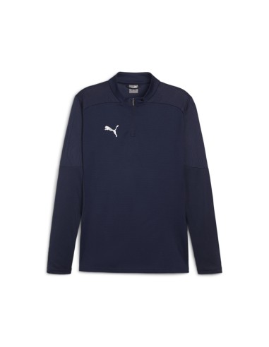 Puma teamFINAL Training 1/4 Zip Top - Bleu Marine