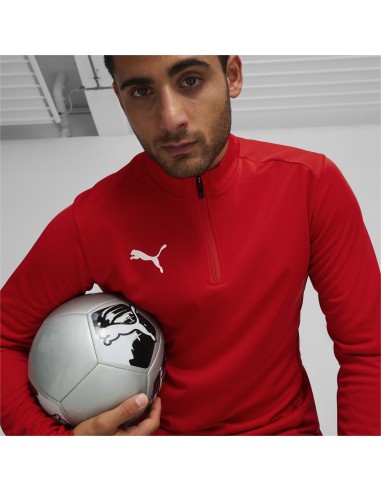 Puma teamGOAL Training 1/4 Zip Top - Rouge