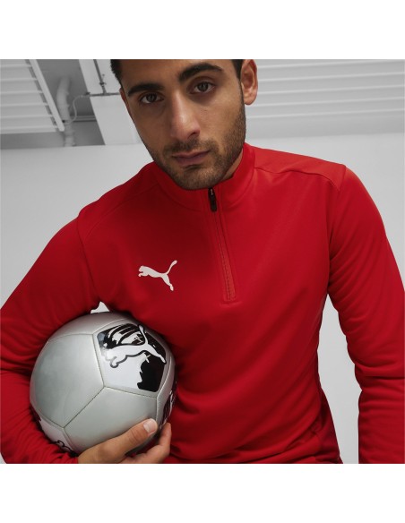 Puma teamGOAL Training 1/4 Zip Top - Rouge