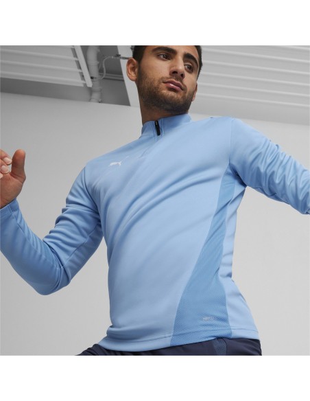 Puma teamGOAL Training 1/4 Zip Top - Bleu Ciel